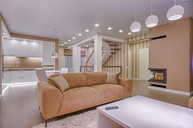 A senior couple's home with lighting upgrades to ensure safety and prevent falls